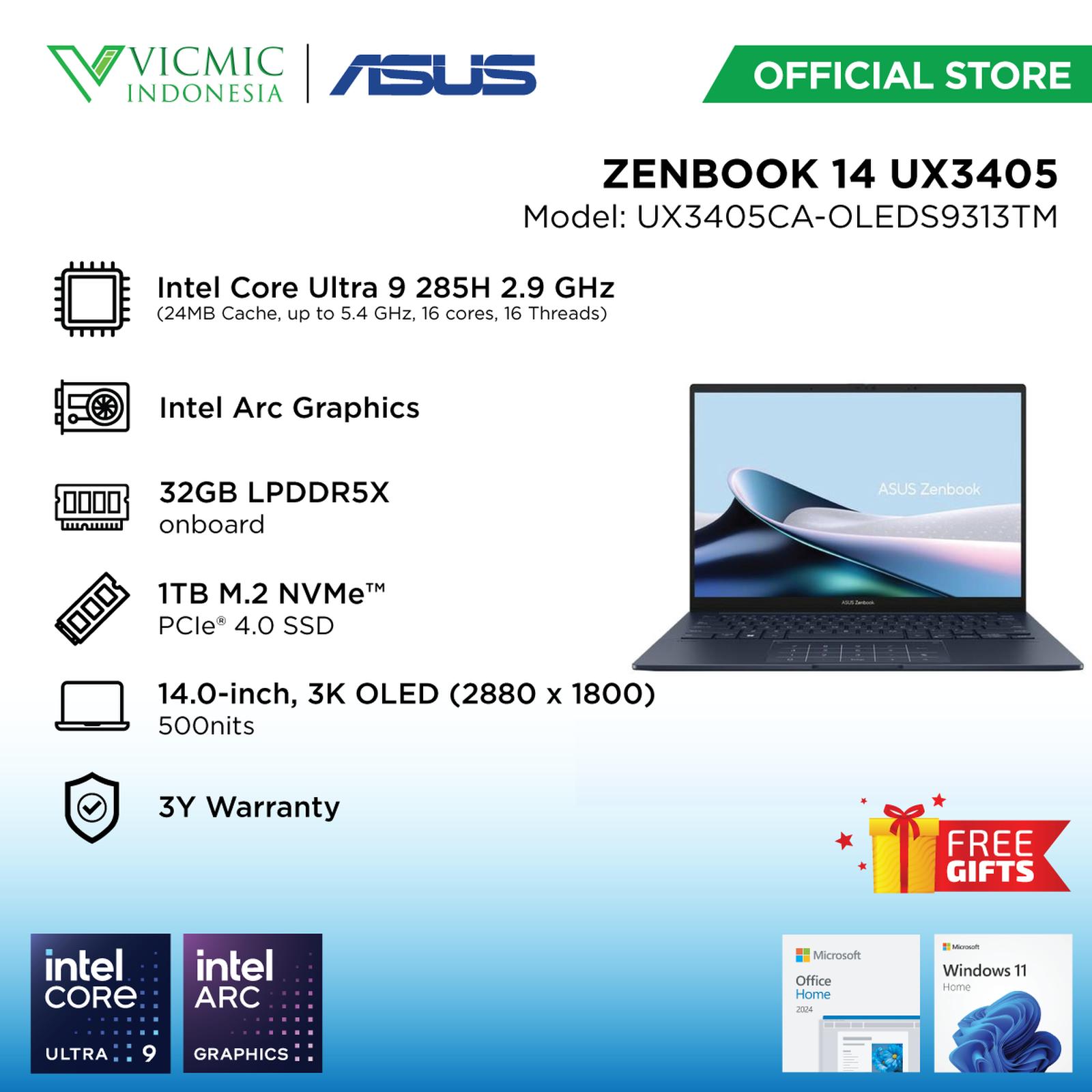 Asus ZENBOOK 14 UX3405CA-OLEDS9313TM