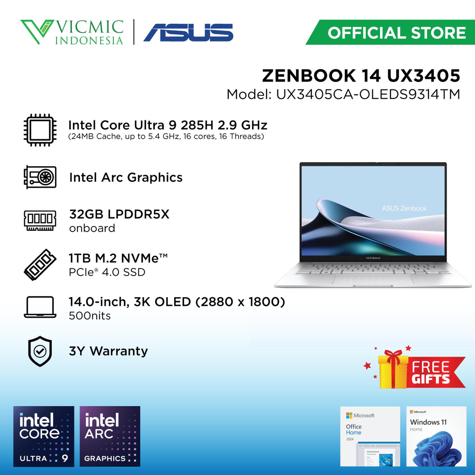 Asus ZENBOOK 14 UX3405CA-OLEDS9314TM