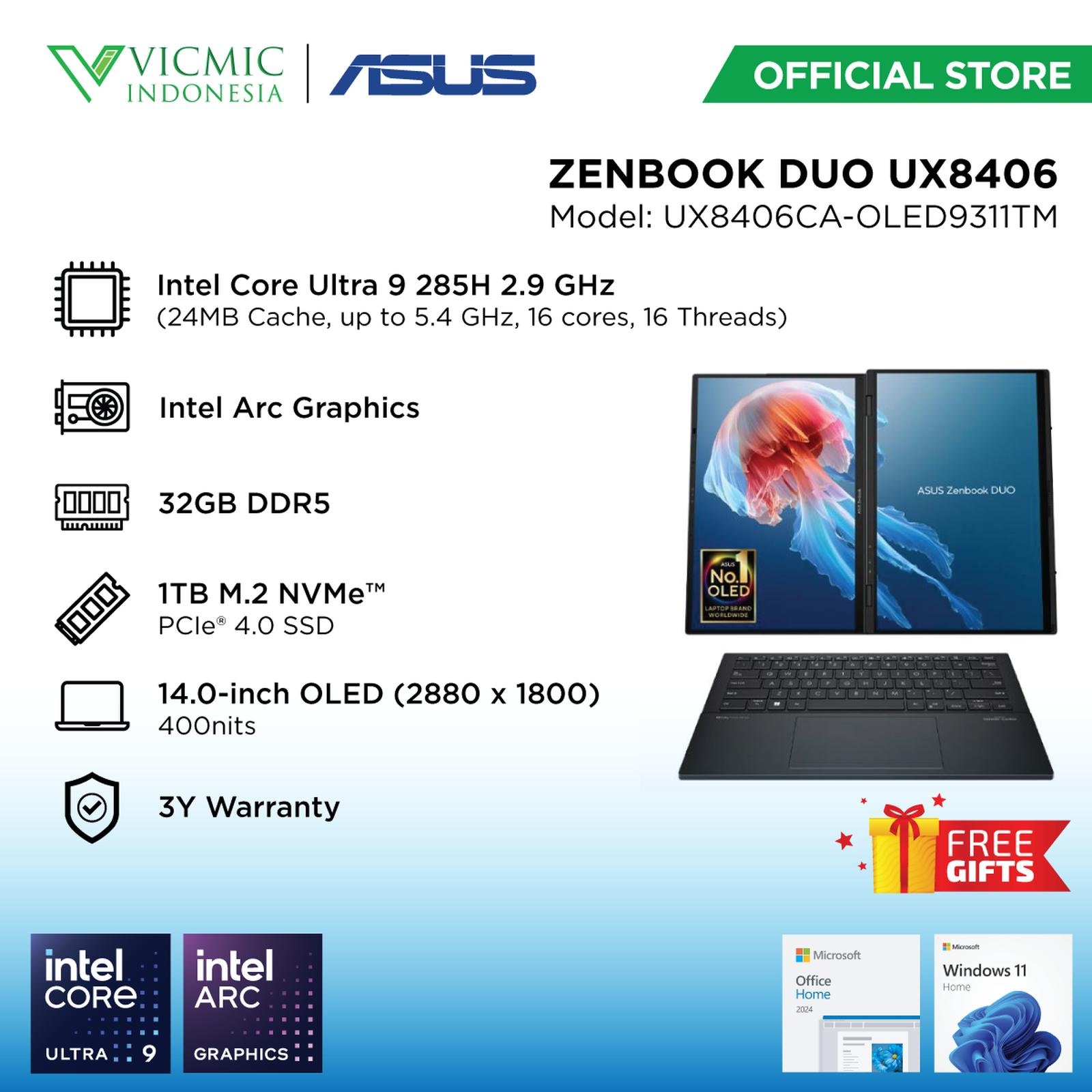 Asus ZENBOOK DUO UX8406CA-OLED9311TM