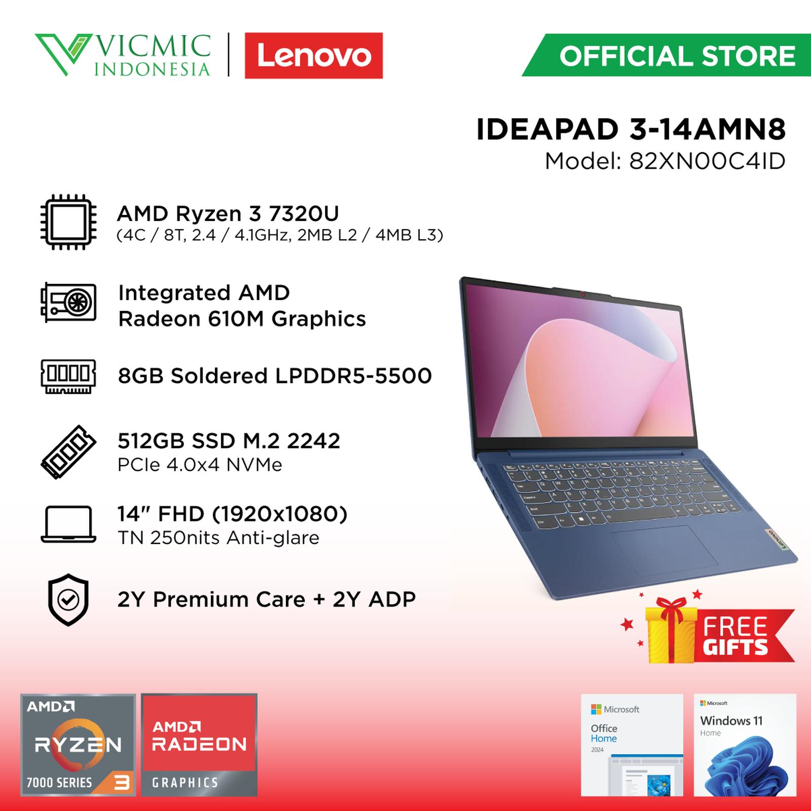 Lenovo IDEAPAD 3-14AMN8-82XN00C4ID