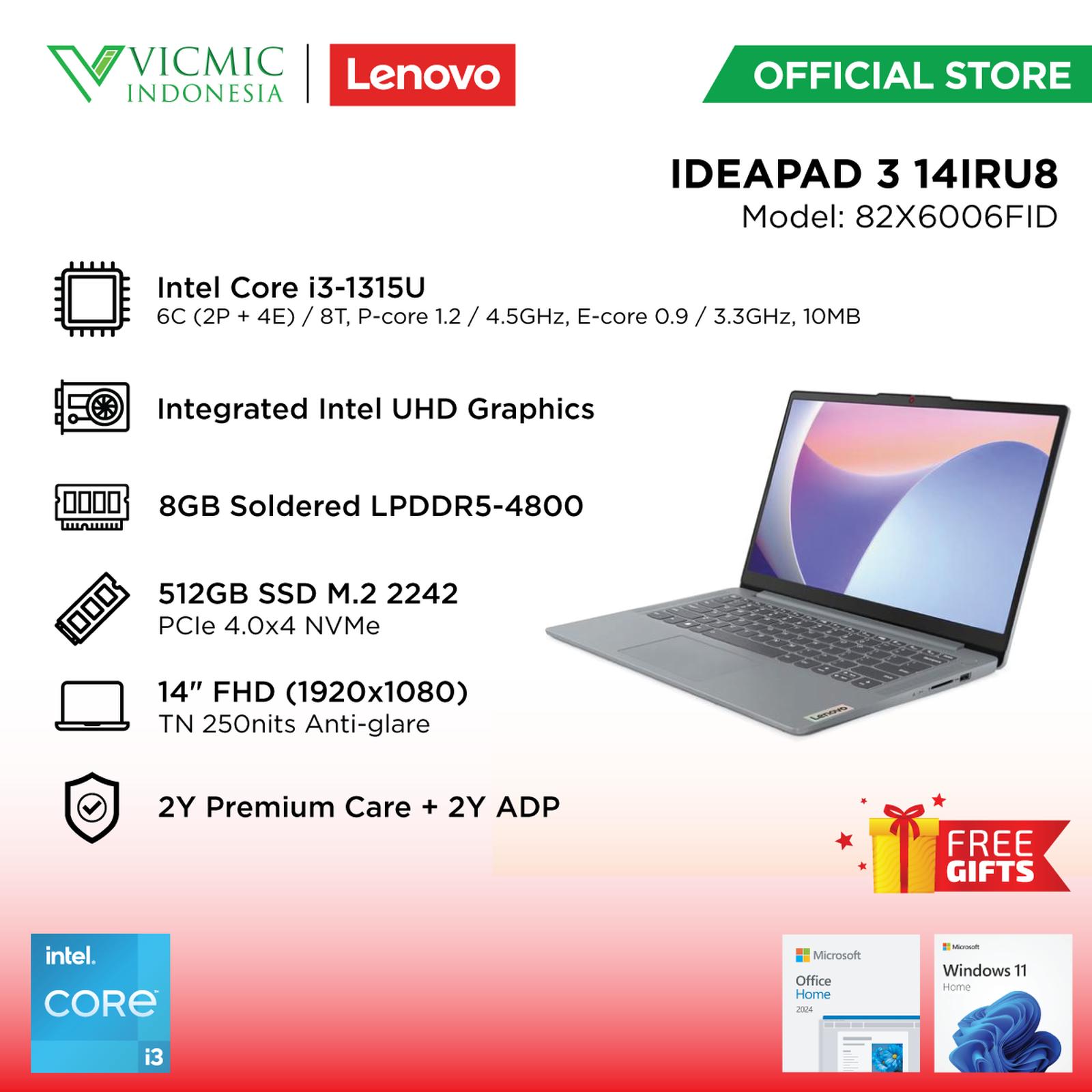 Lenovo IDEAPAD 3-14IRU8-82X6006FID
