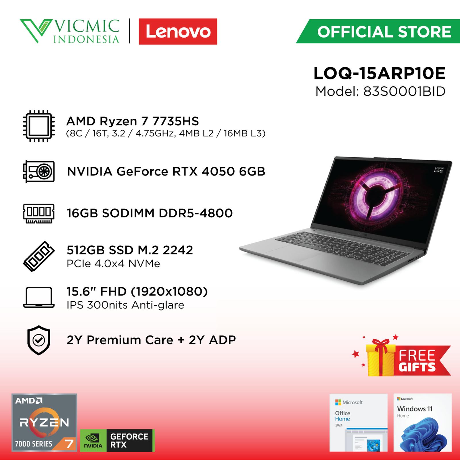 Lenovo LOQ-15ARP10E-83S0001BID