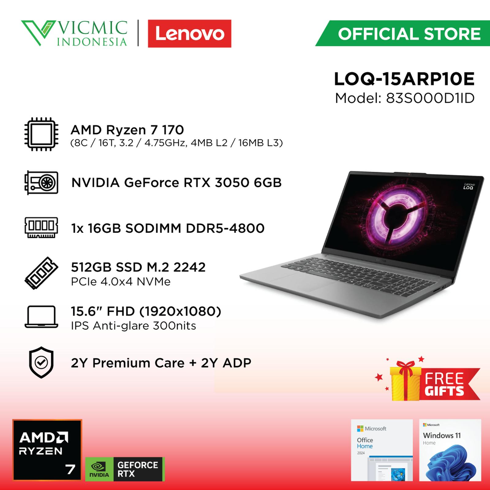 Lenovo LOQ-15ARP10E-83S000D1ID