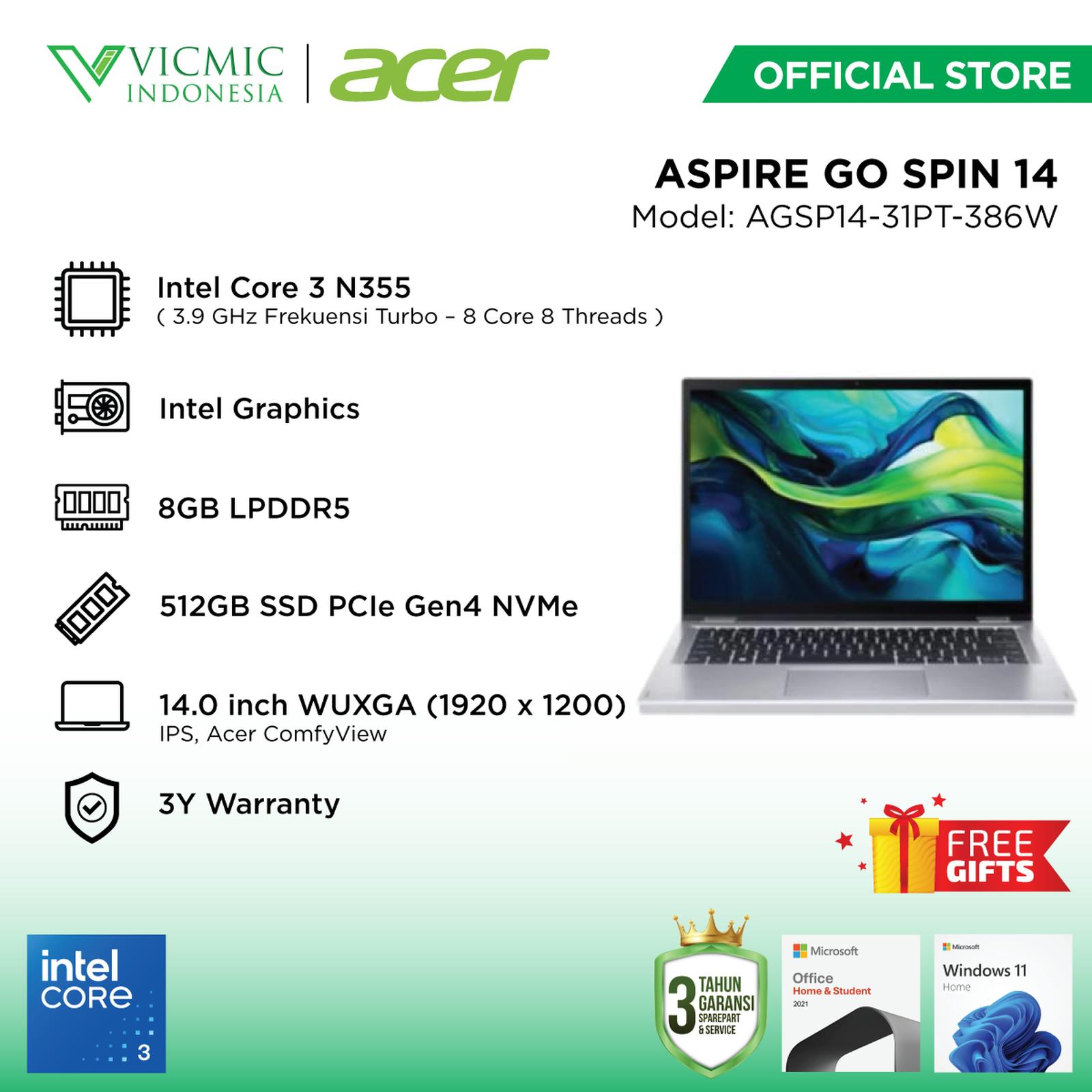 Acer ASPIRE GO SPIN 14 AGSP14-31PT-386W