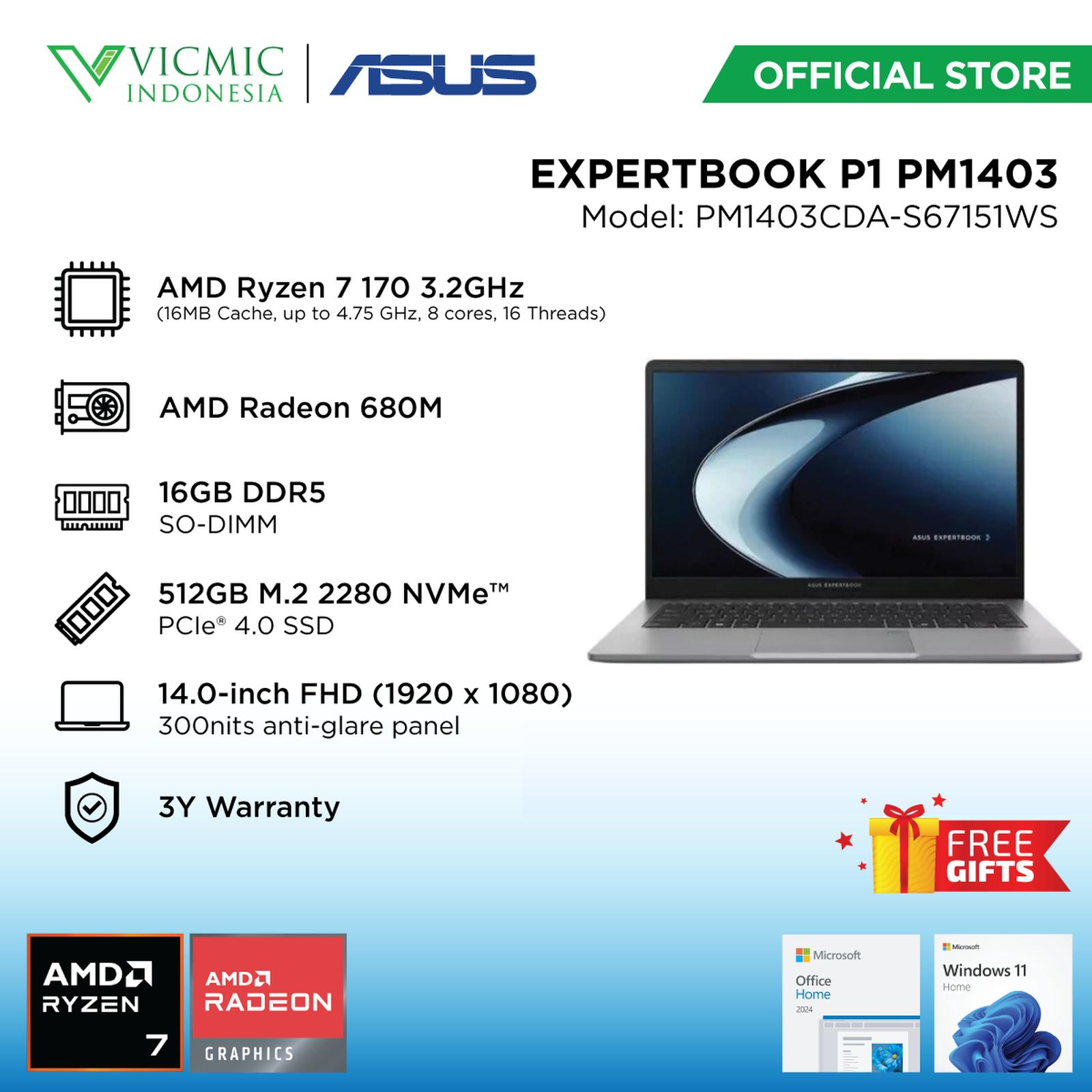 Asus EXPERTBOOK P1 PM1403CDA-S67151WS